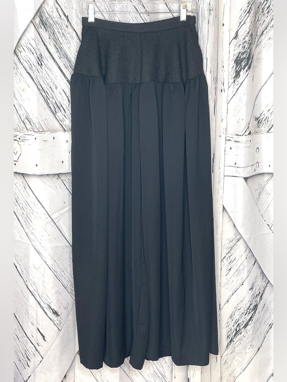 ASOS DESIGN Tall skirty super wide leg pants in black Size 4 NWT